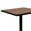 Flash Furniture Outdoor Faux Teak Dining Table with Poly Slats XU-DG-HW1045-GG